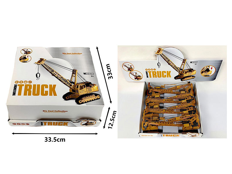 Die Cast Construction Truck Free Wheel W/L_M(8in1) toys