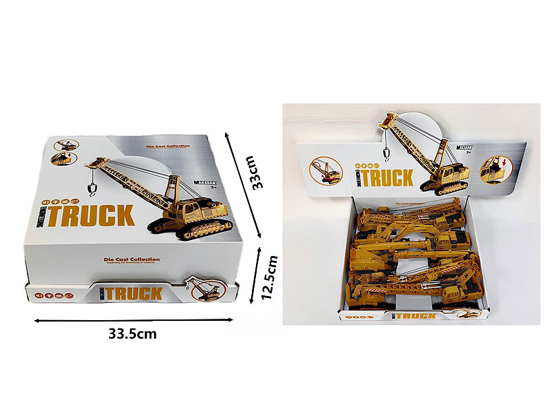 Die Cast Construction Truck Free Wheel W/L_M(8in1) toys