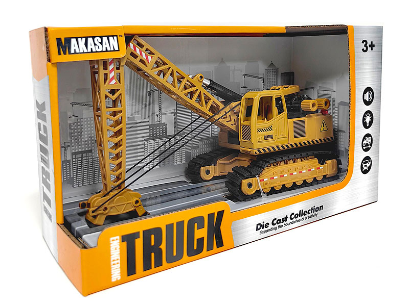 Die Cast Construction Truck Free Wheel W/L_M toys