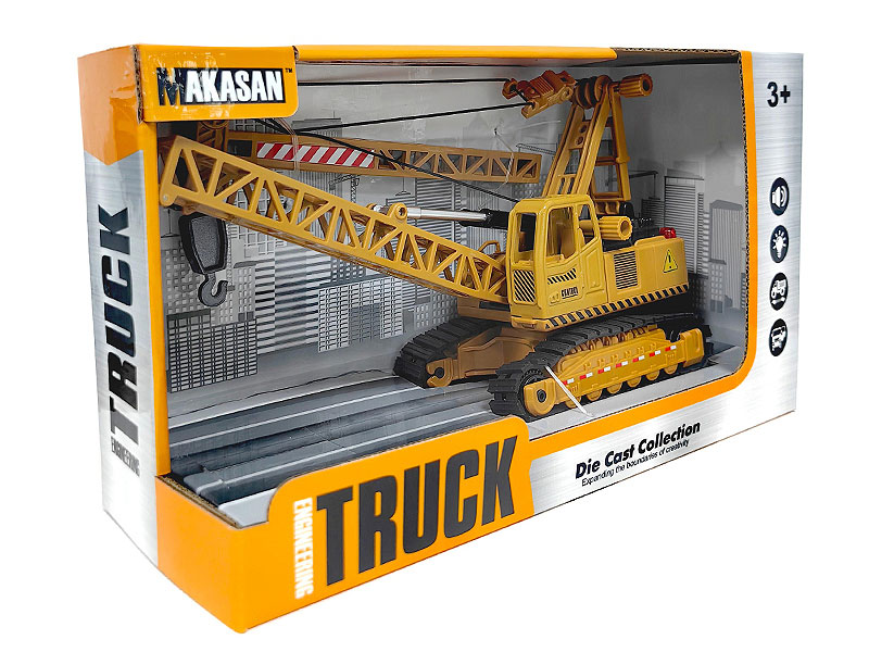 Die Cast Construction Truck Free Wheel W/L_M toys