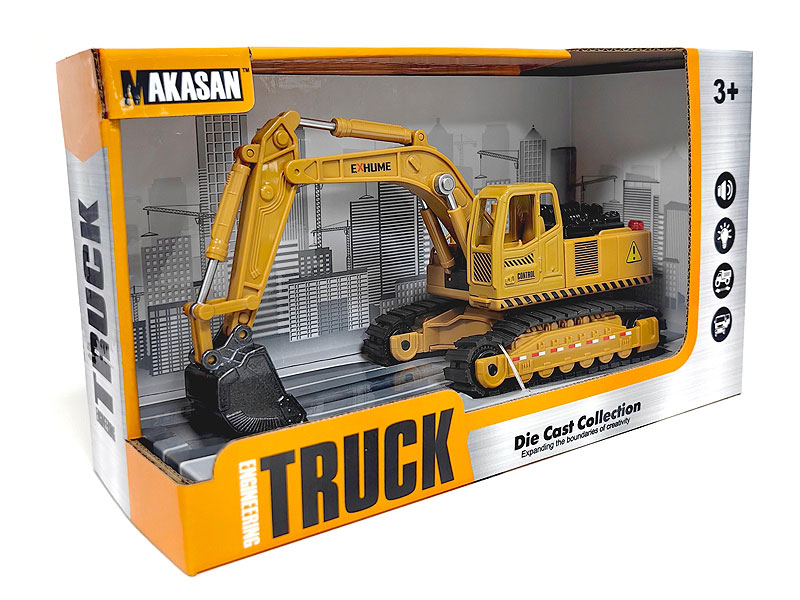 Die Cast Construction Truck Free Wheel W/L_M toys