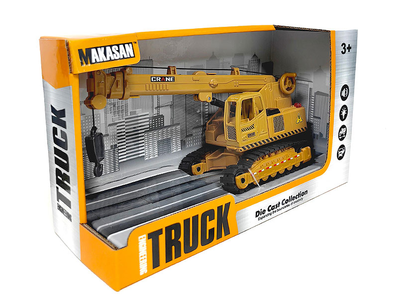 Die Cast Construction Truck Free Wheel W/L_M toys