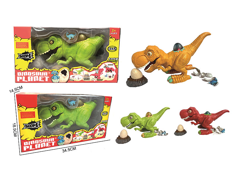 Free Wheel Swinging Egg Laying Dinosaur W/L_S toys