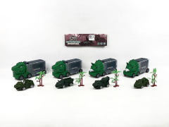 Free Wheel Storage Car Set(4in1) toys