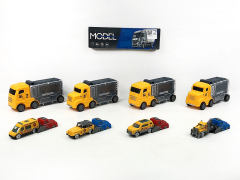 Free Wheel Storage Car Set(4in1) toys