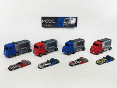 Free Wheel Storage Car Set(4in1) toys