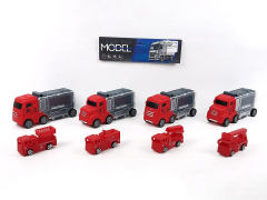 Free Wheel Storage Car Set(4in1) toys