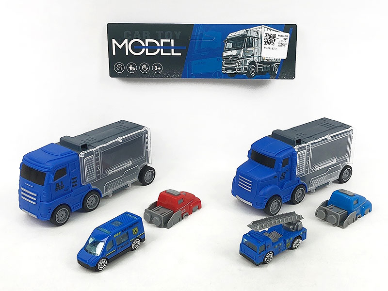 Free Wheel Storage Car Set(2in1) toys