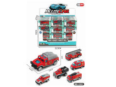 Die Cast Fire Engine Set Free Wheel(48in1) toys