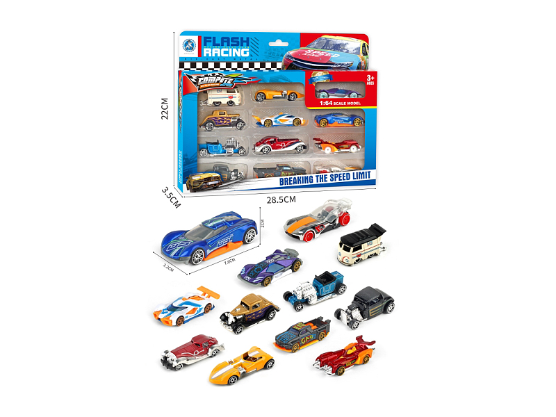 1:64 Die Cast Car Set Free Wheel toys