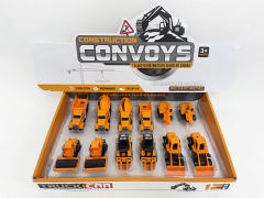 Die Cast Construction Truck Free Wheel(12in1) toys