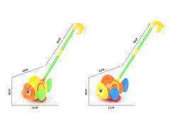 Push Fish W/Bell(2C) toys