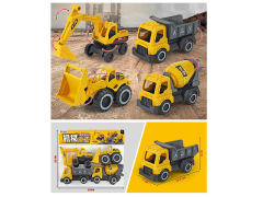Free Wheel Construction Truck(4in1) toys