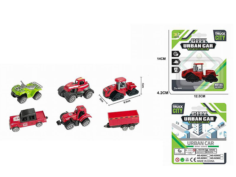 1:64 Die Cast Farmer Truck Free Wheel(6S) toys