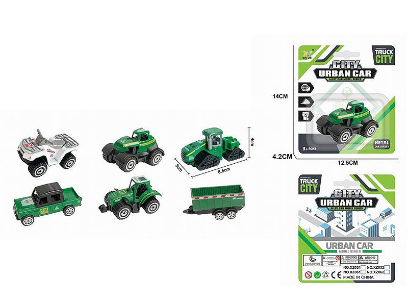 1:64 Die Cast Farmer Truck Free Wheel(6S) toys