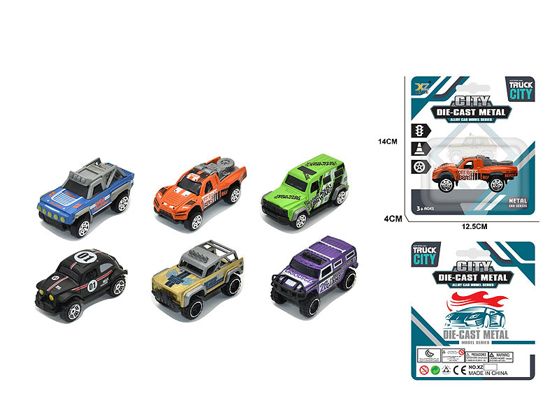 1:64 Die Cast Cross-country Car Free Wheel(6S) toys