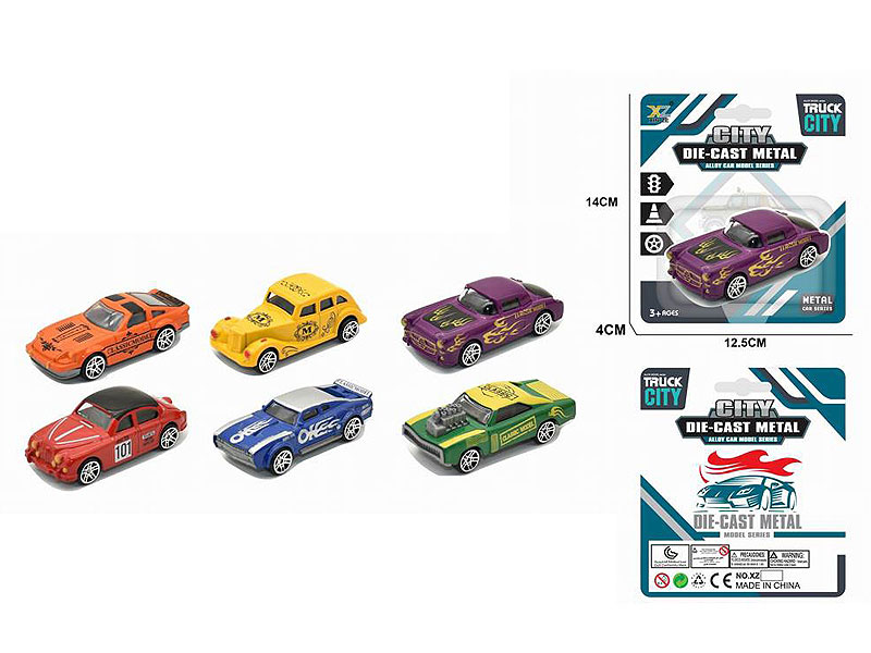 1:64 Die Cast Car Free Wheel(6S) toys