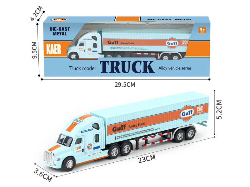 Die Cast Container Truck Free Wheel toys