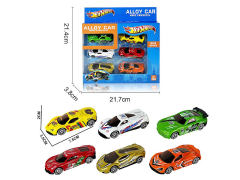 Die Cast Sports Car Free Wheel(6in1) toys