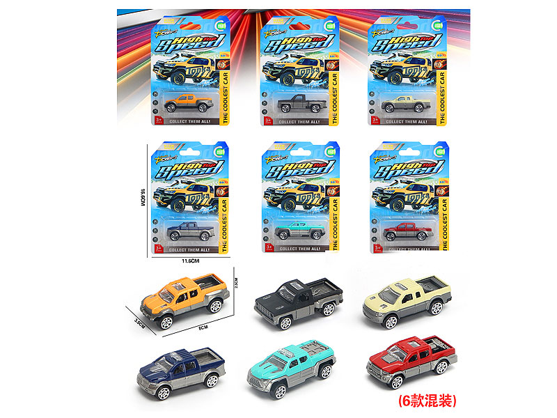 Die Cast Pickup Truck Free Wheel(6S) toys