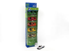 Die Cast Sports Car Free Wheel(6in1) toys