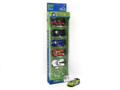 Die Cast Sports Car Free Wheel(6in1) toys