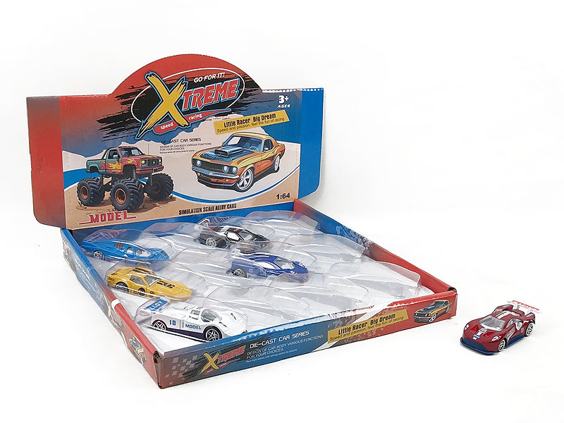 Die Cast Car Free Wheel(12in1) toys