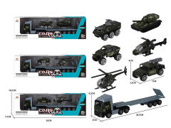 Die Cast Military Truck Set Free Wheel(3S) toys