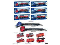 1:64 Die Cast Truck Free Wheel(2S2C) toys