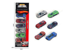 1:64 Die Cast Sports Car Free Wheel(6in1) toys
