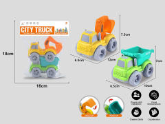 Free Wheel Cartoon Car(2in1) toys