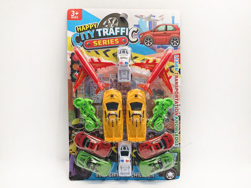 Free Wheel Car & Airplane & Motorcycle(12in1) toys