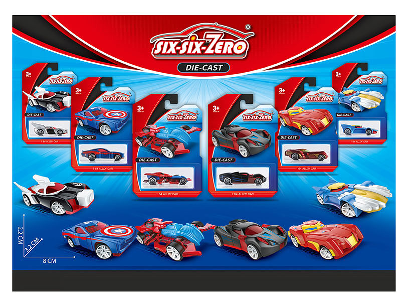 Die Cast Sports Car Free Wheel(6S) toys