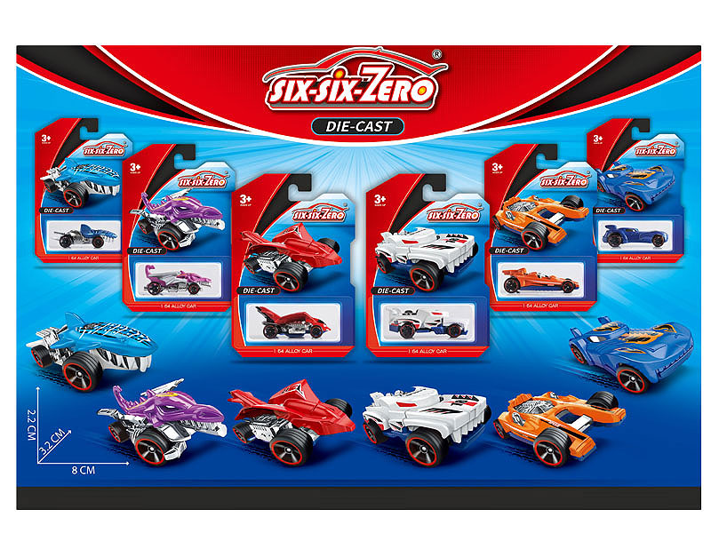 Die Cast Sports Car Free Wheel(6S) toys