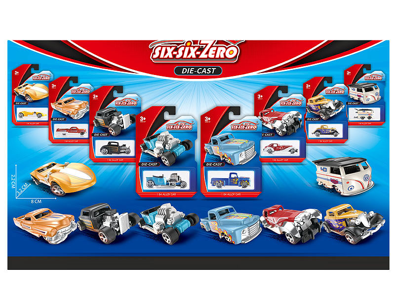 Die Cast Sports Car Free Wheel(8S) toys