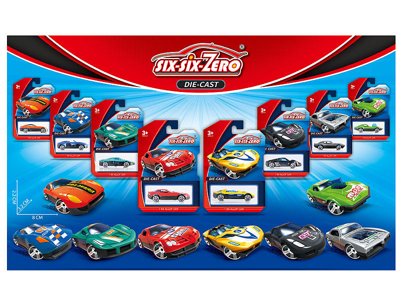 Die Cast Sports Car Free Wheel(8S) toys
