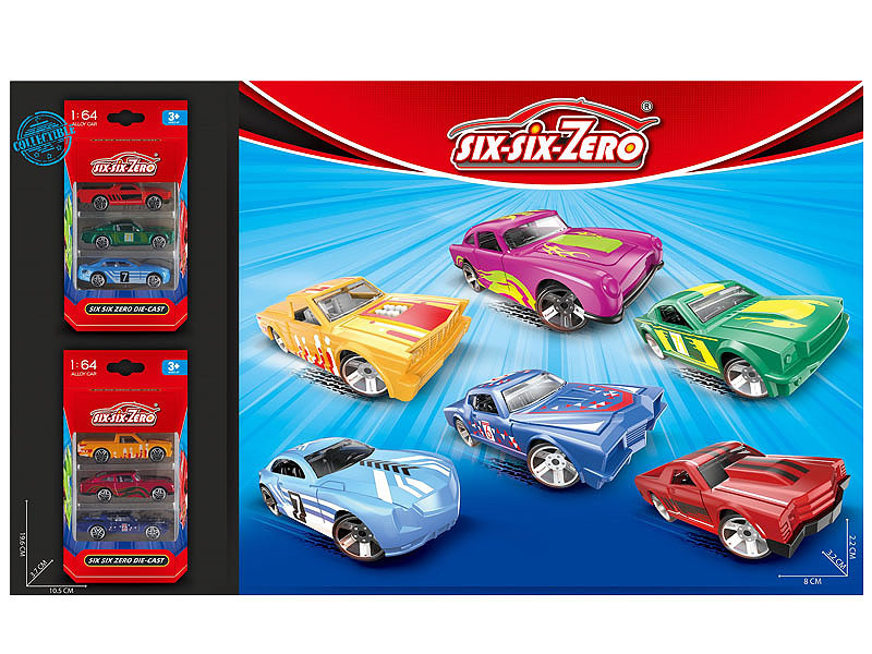 Die Cast Sports Car Free Wheel(3in1) toys