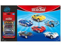 Die Cast Sports Car Free Wheel(4in1) toys