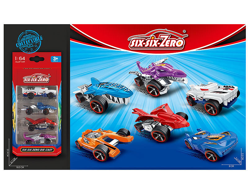 Die Cast Sports Car Free Wheel(4in1) toys