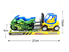 Free Wheel Motorcycle & Free Wheel Forklift(3in1) toys