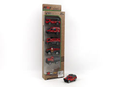 1:64 Die Cast Fire Engine Free Wheel(6in1) toys