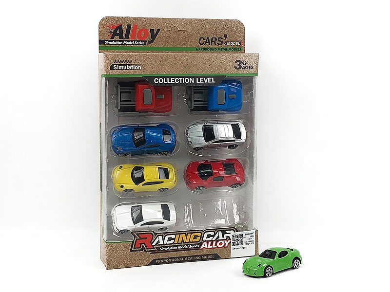 Die Cast Sports Car Free Wheel(6in1) toys