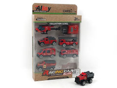 Die Cast Fire Engine Free Wheel(7in1) toys