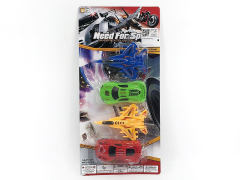 Free Wheel Fighter & Sports Car(4in1) toys