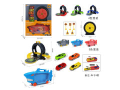 Free Wheel Storage Car Set(3C) toys