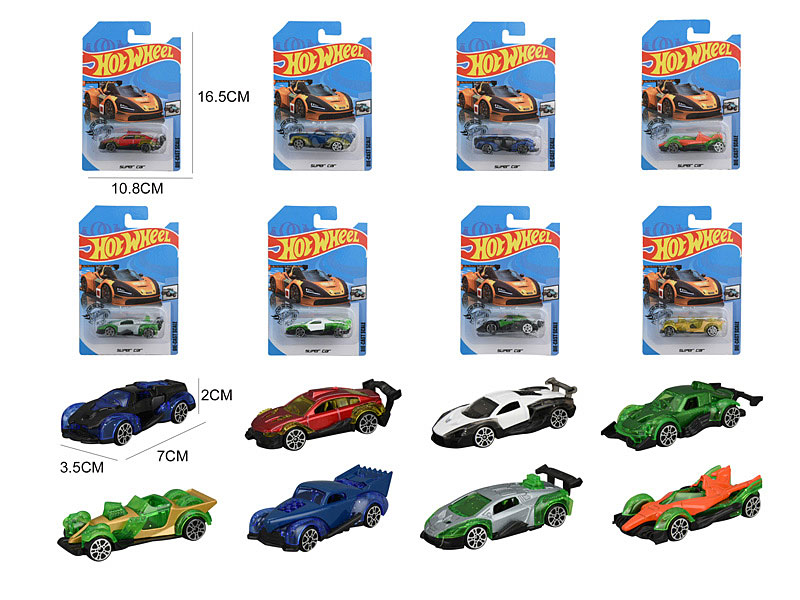 1:64 Die Cast Sports Car Free Wheel(8S) toys