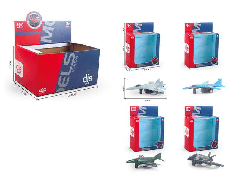 Die Cast Fighter Free Wheel(6in1) toys