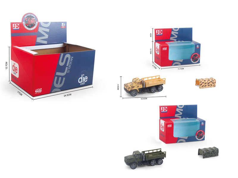 Die Cast Truck Free Wheel(12in1) toys