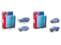 Die Cast Police Car Free Wheel(2in1) toys