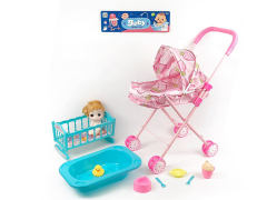 Go-cart & 6inch Moppet Set toys